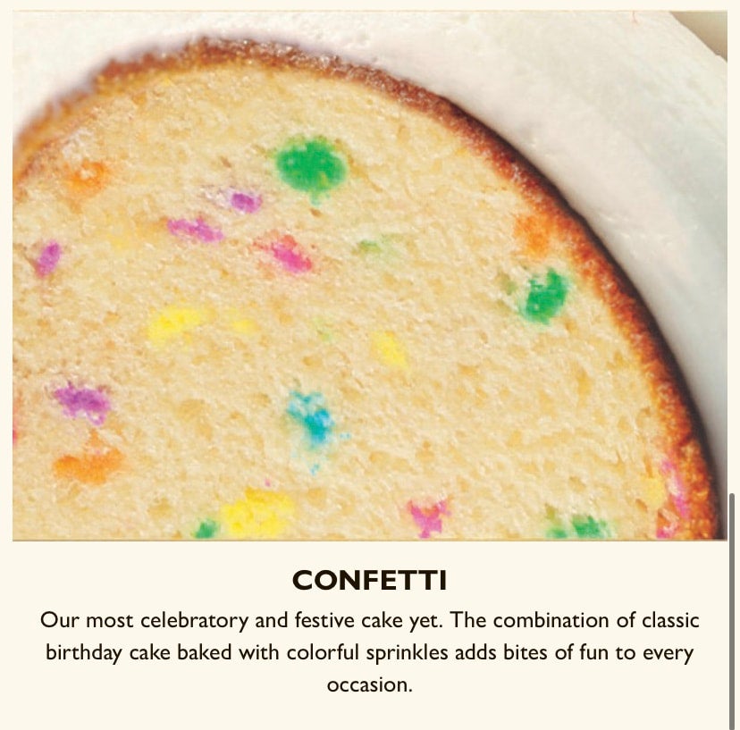 Nothing Bundt cake Bundlet confetti Little Hornet Baseball